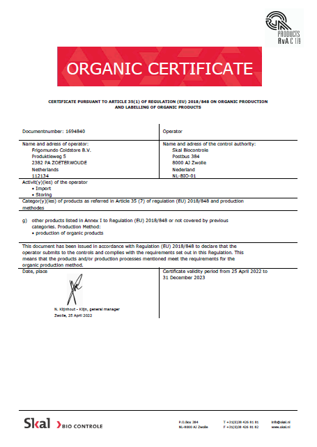 IFS Logistics-Certificaat